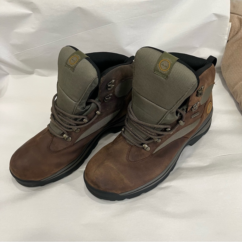 Timberland Chocorua Waterproof Mid Hiker Men's Boots Brown green Size 12W